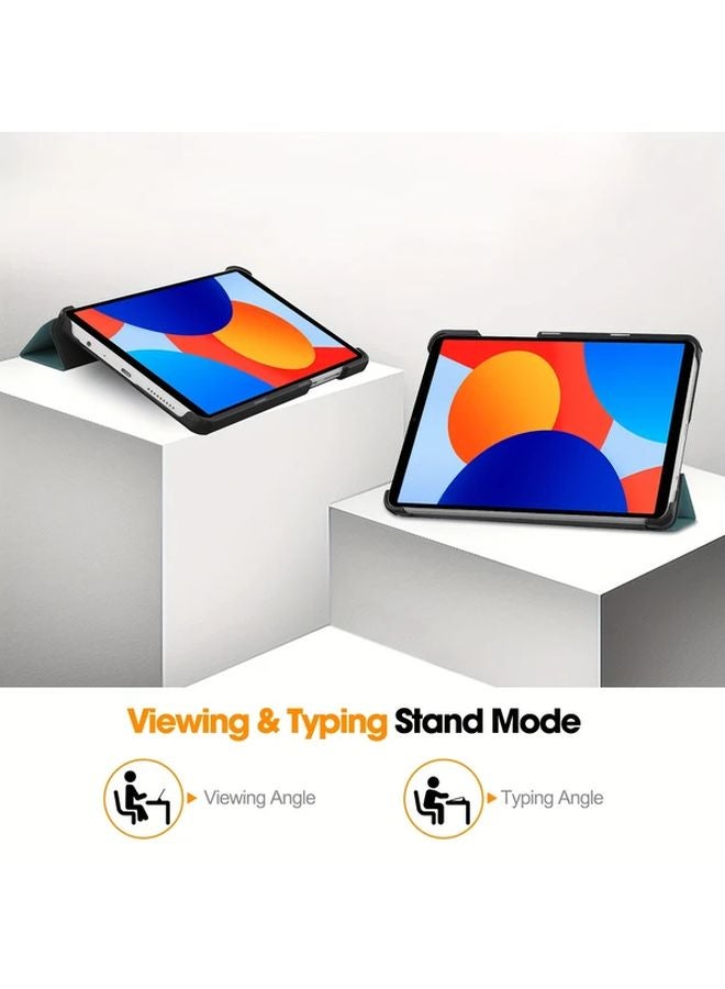 حافظة صلبة واقية سوداء مع حامل ثلاثي الطي لجهاز Redmi Pad SE 8.7 بوصة - Image 3